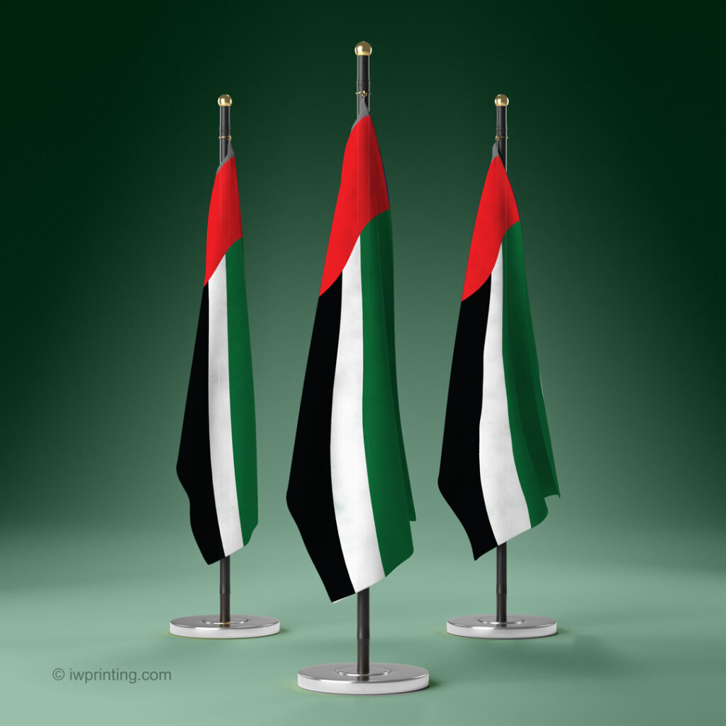 iwprinting.com we take pride in providing notch printing services, for UAE flags that beautifully capture the essence of national pride and identity.
